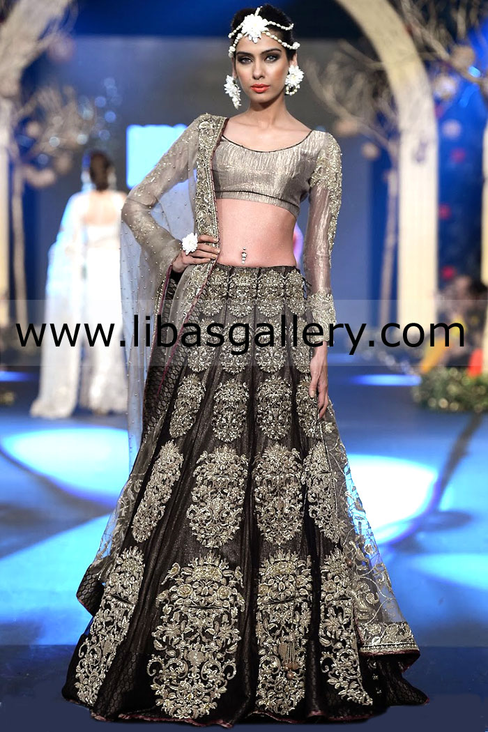 Ice grey Elan Bridal Dress 2014