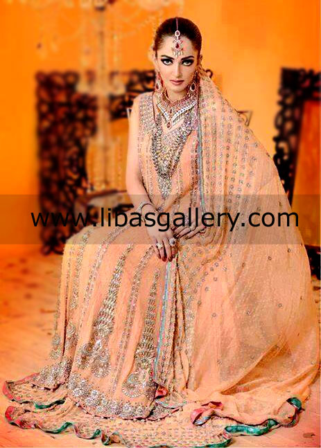 Peach Orianna Bridal Wear 2014
