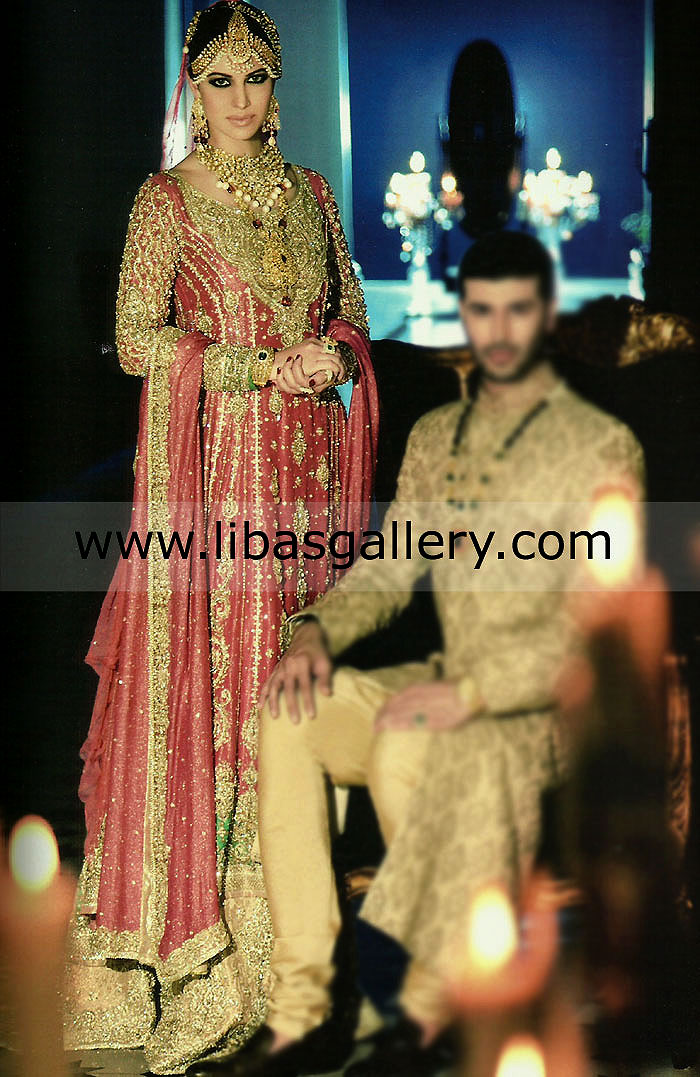 Pakistani Designer Wedding Bridal Lehenga in USA By Zainab Chottani from Pantene Bridal Couture Week 2014 #PBCW2014 Complete Collection, Designer Zainab Chottani PBCW 2014 in New York, USA