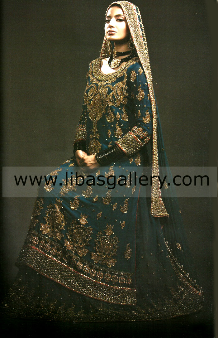 Teal Blue Carmela Bridal Wear 2014