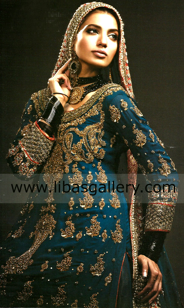 Teal Blue Carmela Bridal Wear 2014