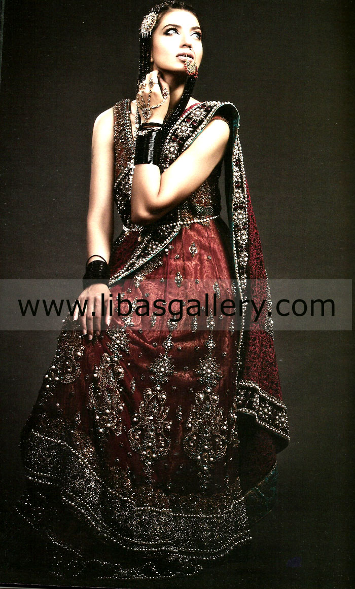 Beautiful & Chic Latest Bridal Wear Collection 2013-2014 By Ammar Shahid at Bridal Couture Week in Melbourne, Manchester, Manchester city centre