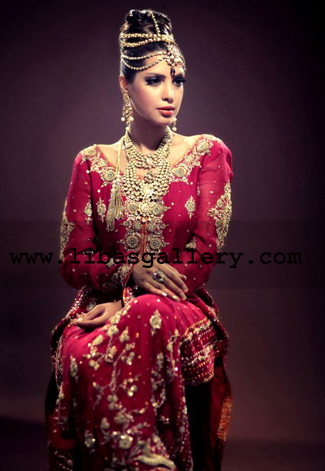 Cerise pink Ritzy Bridal Wear 2014