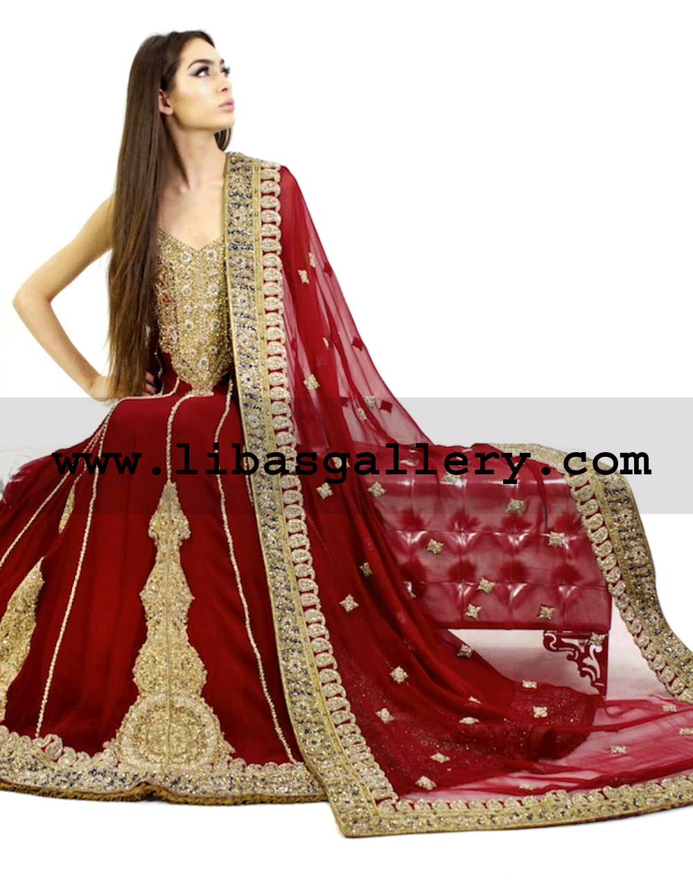 Red Chandra Bridal Dress 