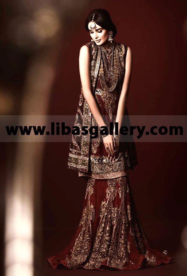 Maroon Montana Bridal Wear 2014