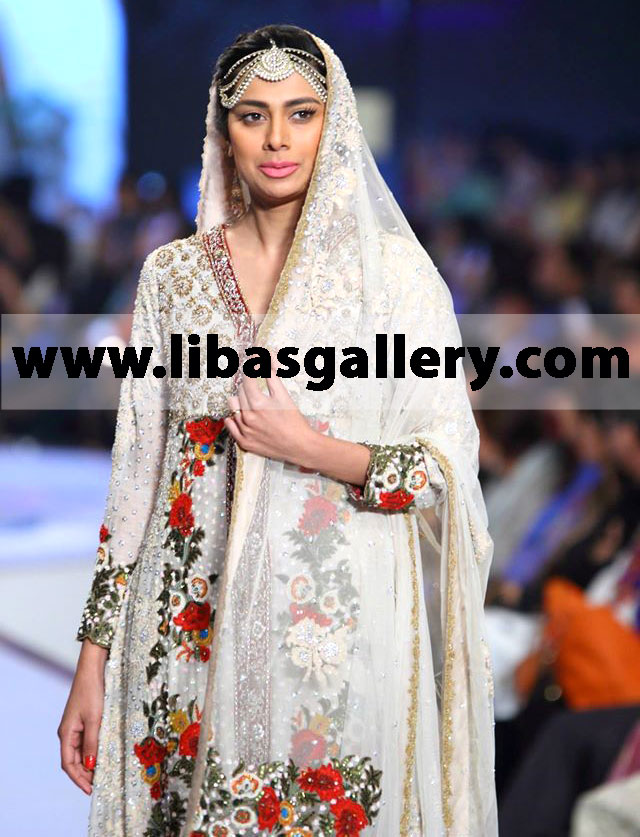 Classy and Chic Bridal Anarkali for Walima Events 10