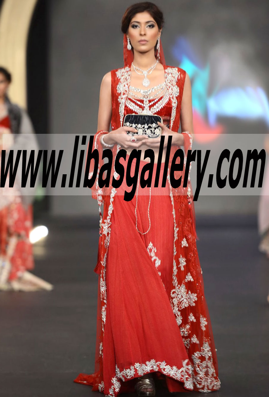 Lavishing Bridal Gown With Bridal Lehenga 