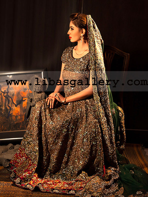 Pakistani Designer Anarkali Suits Occasional Dresses Engagement Wedding and Formal Events