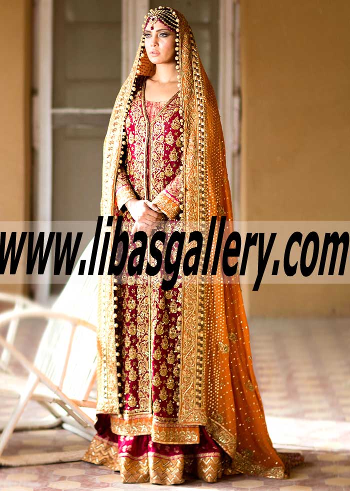 Burgundy Elsa Bridal Wear