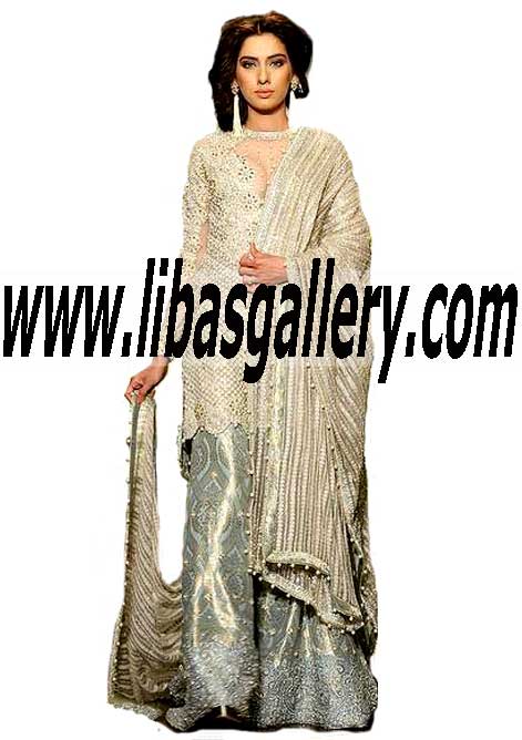 Pakistani Bridal Sharara Dress Latest Pakistani Bridal Dresses Frogner Oslo Norway Faraz Manan Online Shop