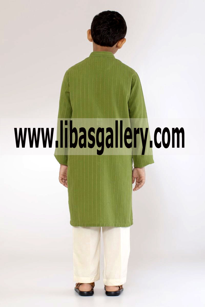 Boys Green Kurta pajama stylish 