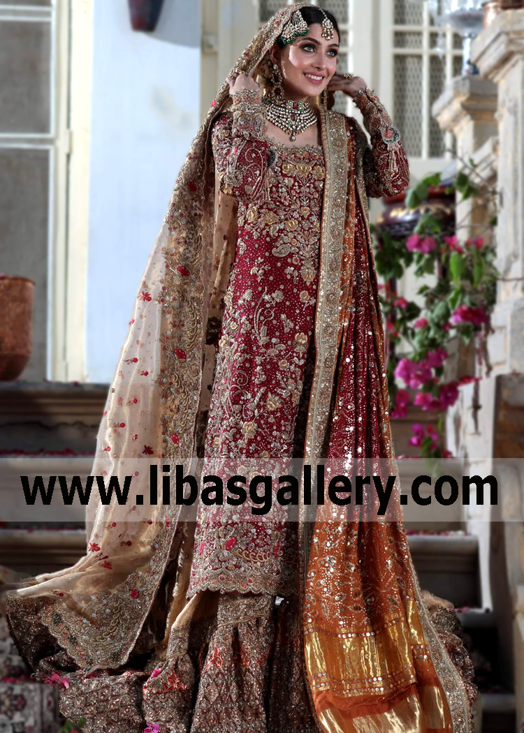 Astonishing Traditional Bridal Gharara for Wedding and Special Occasions