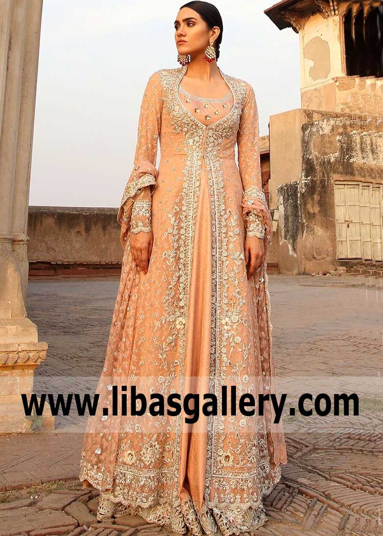 Luxurious Modern Fully Embellished Bridal Dress for Stylish Brides
