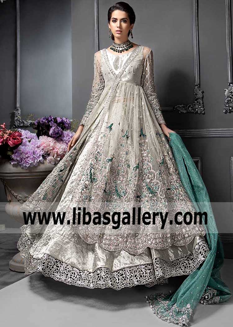 Best Bridal Wedding Dress: Maria B best Designer Wedding Anarkali Collection in Sydney, Perth, Melbourne, Adelaide, Australia 2019