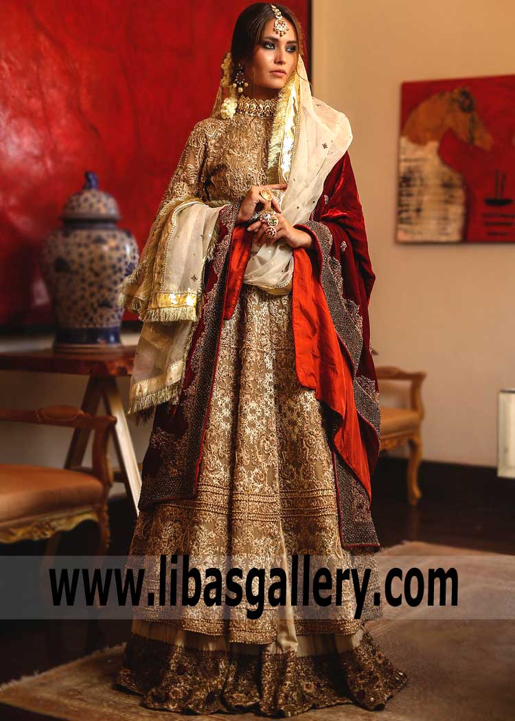 The Most Fashionable Versions Of Flour Length Bridal Anarakali Dress