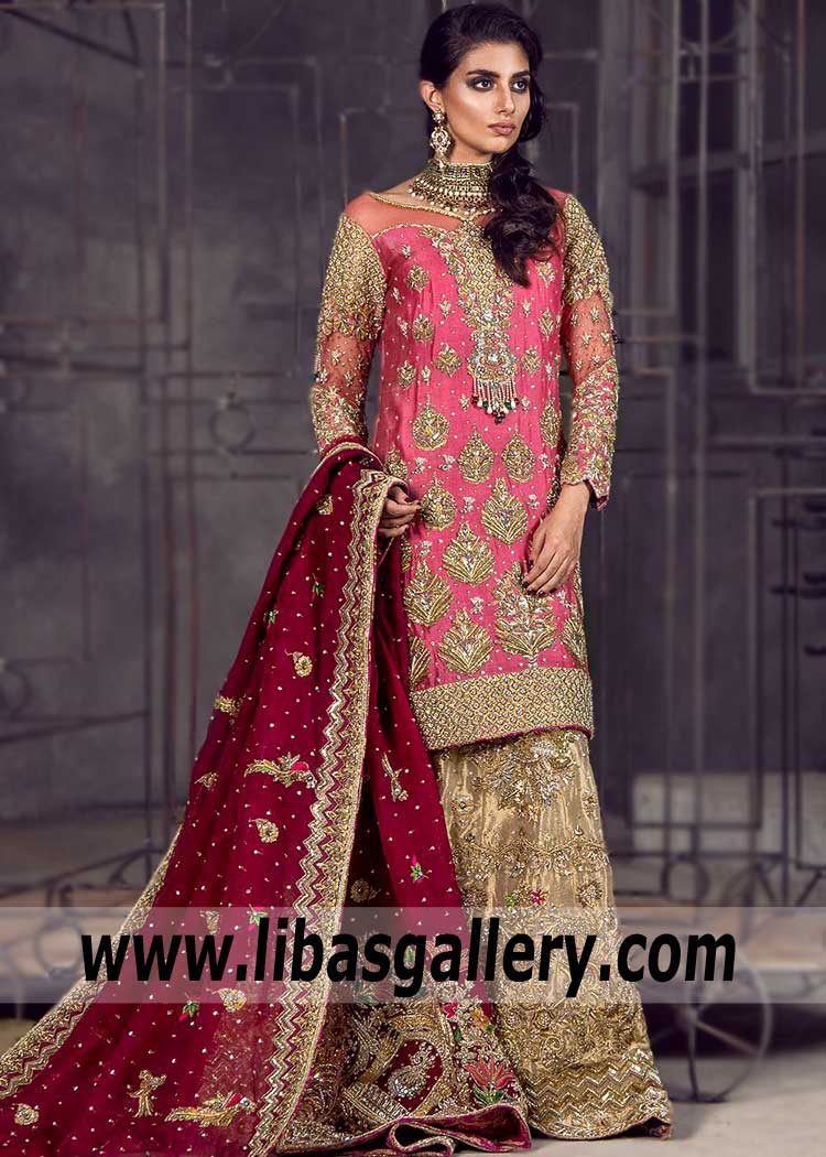 Astonishing Hansa Yellow Designer Bridal Lehenga Dress for Modern Brides