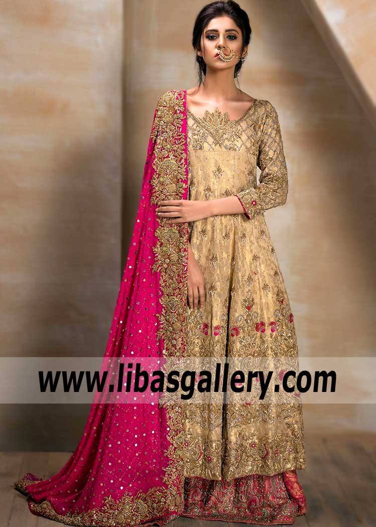 Latest Wedding Dresses Pakistani Anarkali Bridal Dresses USA Bolingbrook Illinois Anarkali Bridal Collection