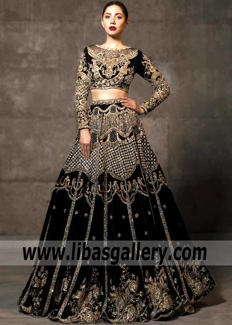 Love in a Mist Black Lehenga choli