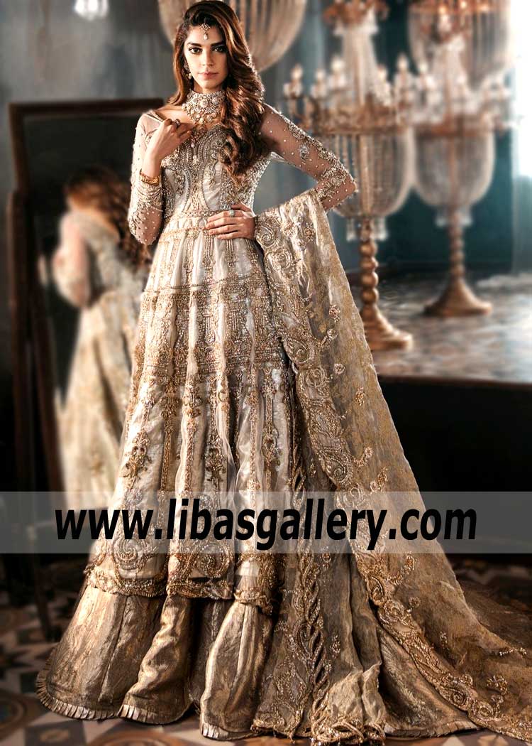 Outstanding Pakistani Designer Anarkali Dress for Special Events