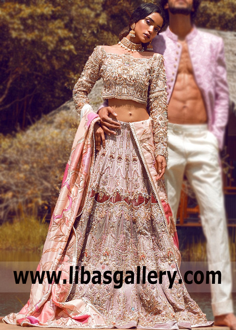 Lavender Rose Trocadero Lehenga