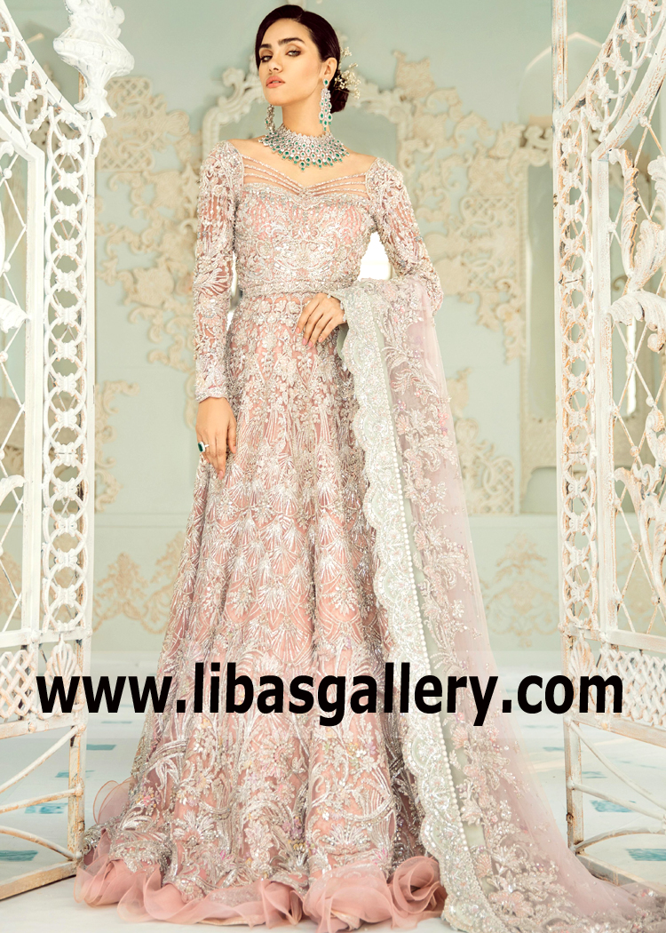 Heavy Embellished Pakistani Designer Bridal Dresses Virginia Maryland USA for Wedding, Nikkah, Baraat