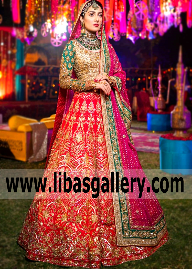 Amaranth Bernard Lehenga