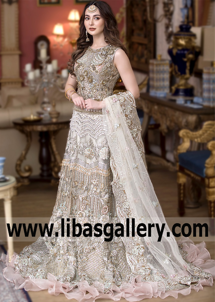 Latest Bridal Reception Dresses UK USA Canada Australia Asifa and Nabeel Bridal Reception Dresses