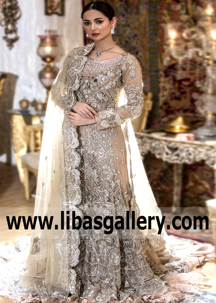 Taupe Lantana Bridal Maxi for Reception