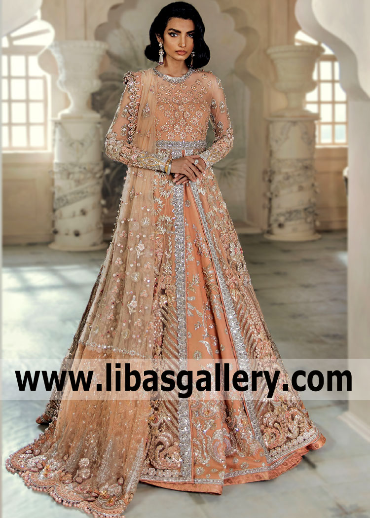 Elan Bridal Maxi Online Missouri City Texas USA Pakistani Designer Wedding Maxi Walima Dresses