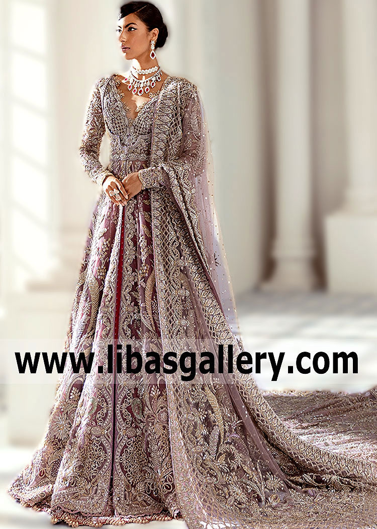 Lavender Hloya Exquisite Walima Bridal Maxi