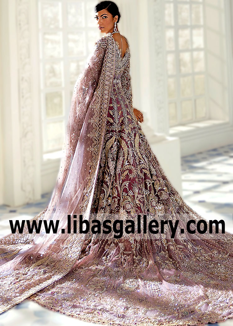 Lavender Hloya Exquisite Walima Bridal Maxi
