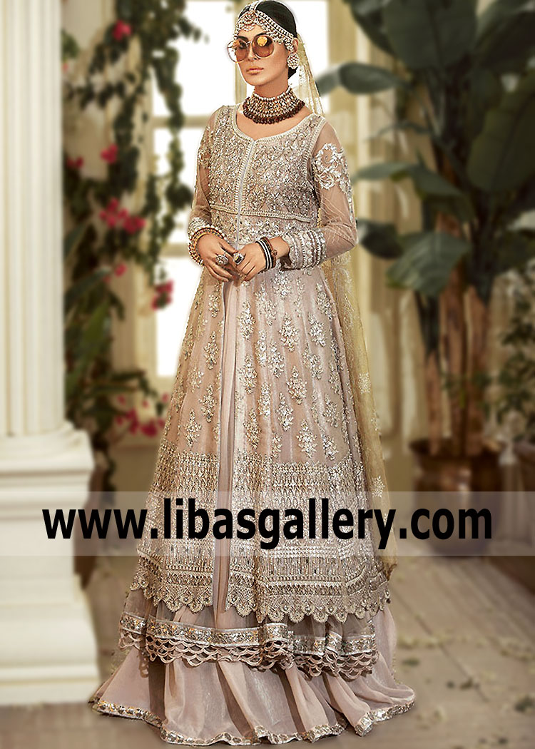 Almond Naomi Bridal Walima Dress