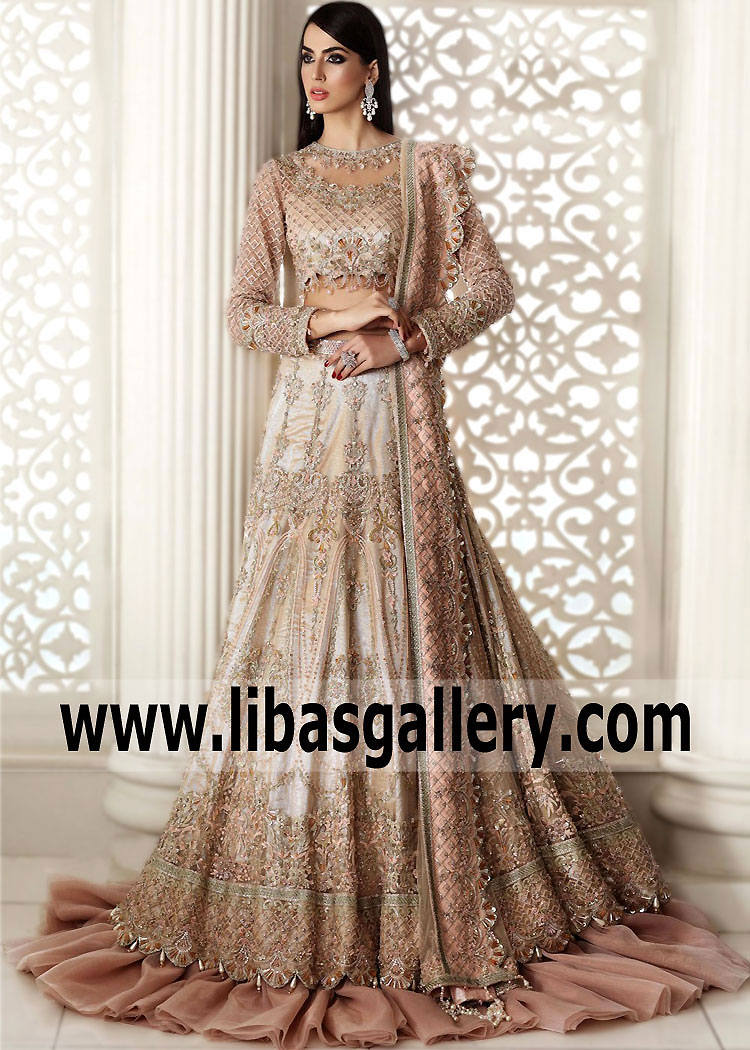 Desert Sand Magda Bridal Lehenga Suits