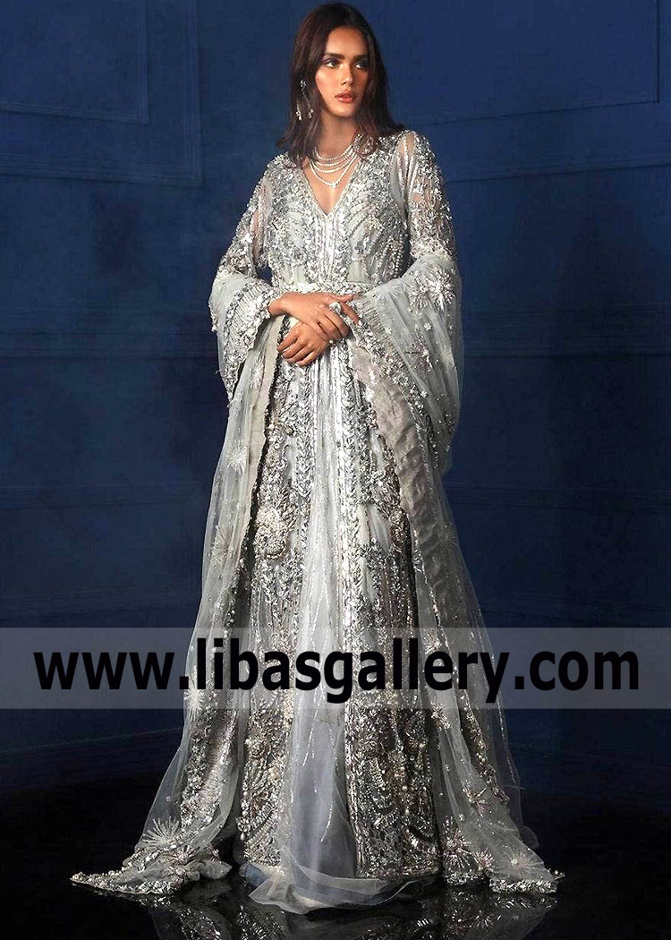 Bridal Walima Dress San Diego California USA Latest Walima Dresses Sana Safinaz bridal collection