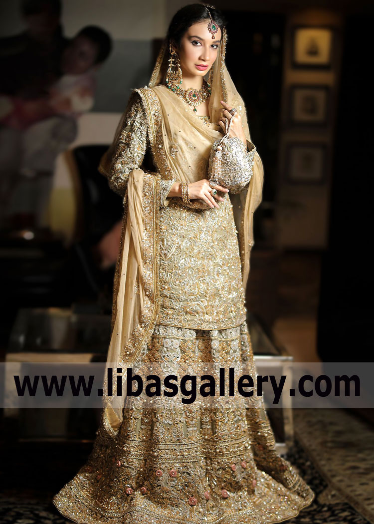 Light Asparagus Dicentra Nikah Dress