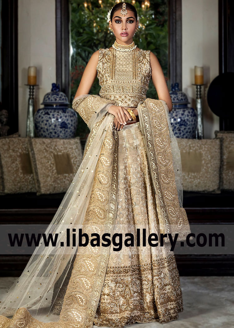 Off White Serruria Wedding Reception Dress