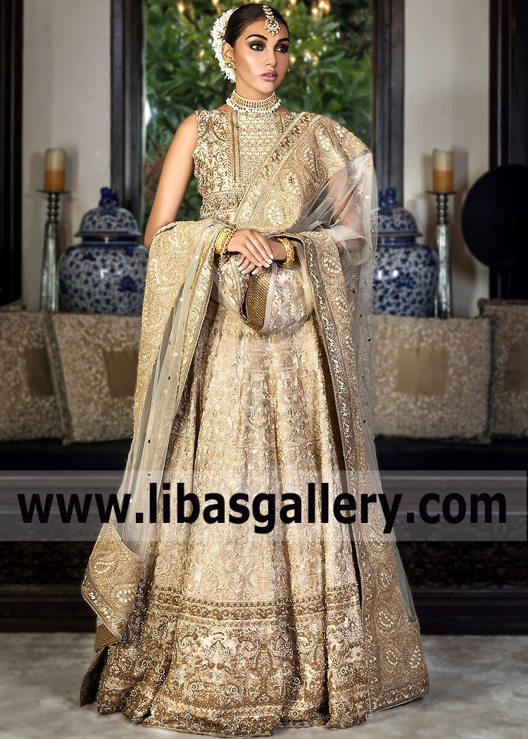 Off White Serruria Wedding Reception Dress