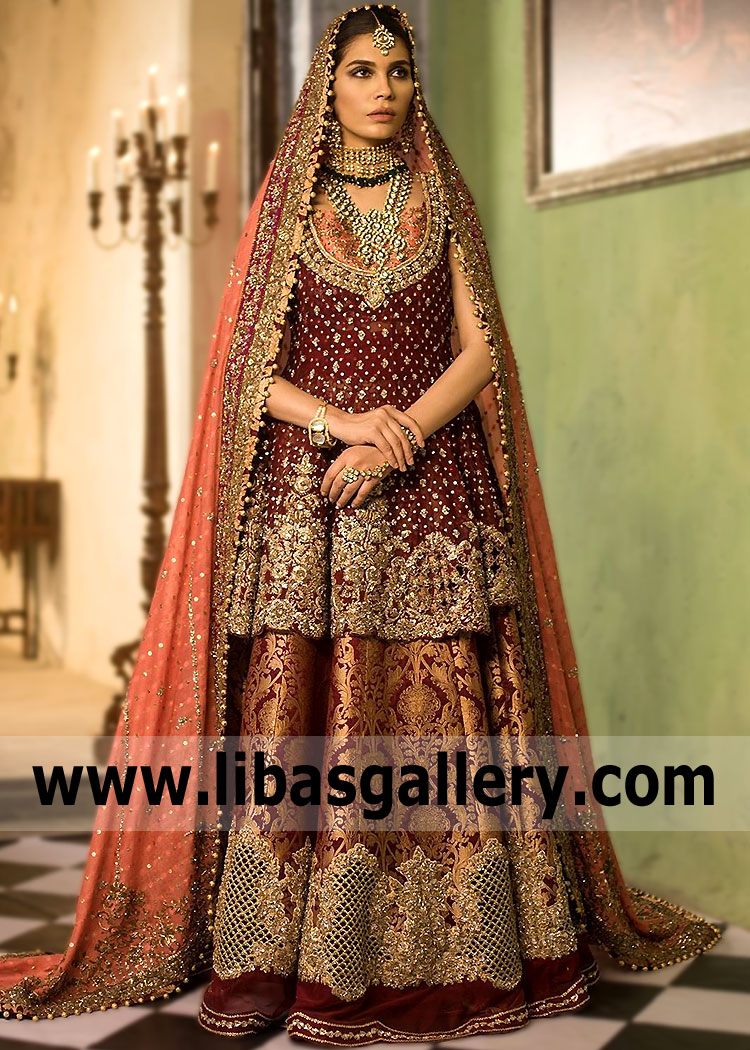 Rosewood Lantana Wedding Peplum Lehenga