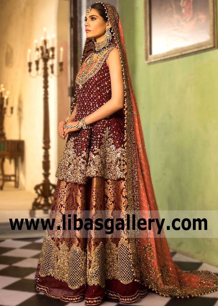Rosewood Lantana Wedding Peplum Lehenga