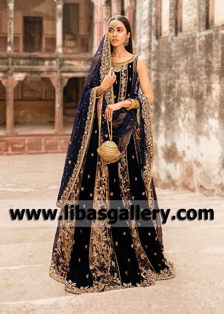 Oxford Blue Alcea Bridal Gown