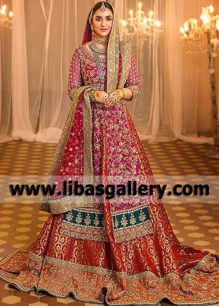 Pakistani Wedding Dresses USA Bridgeview Illinois Wedding Lehenga Pakistan for Barat or Rukhsati