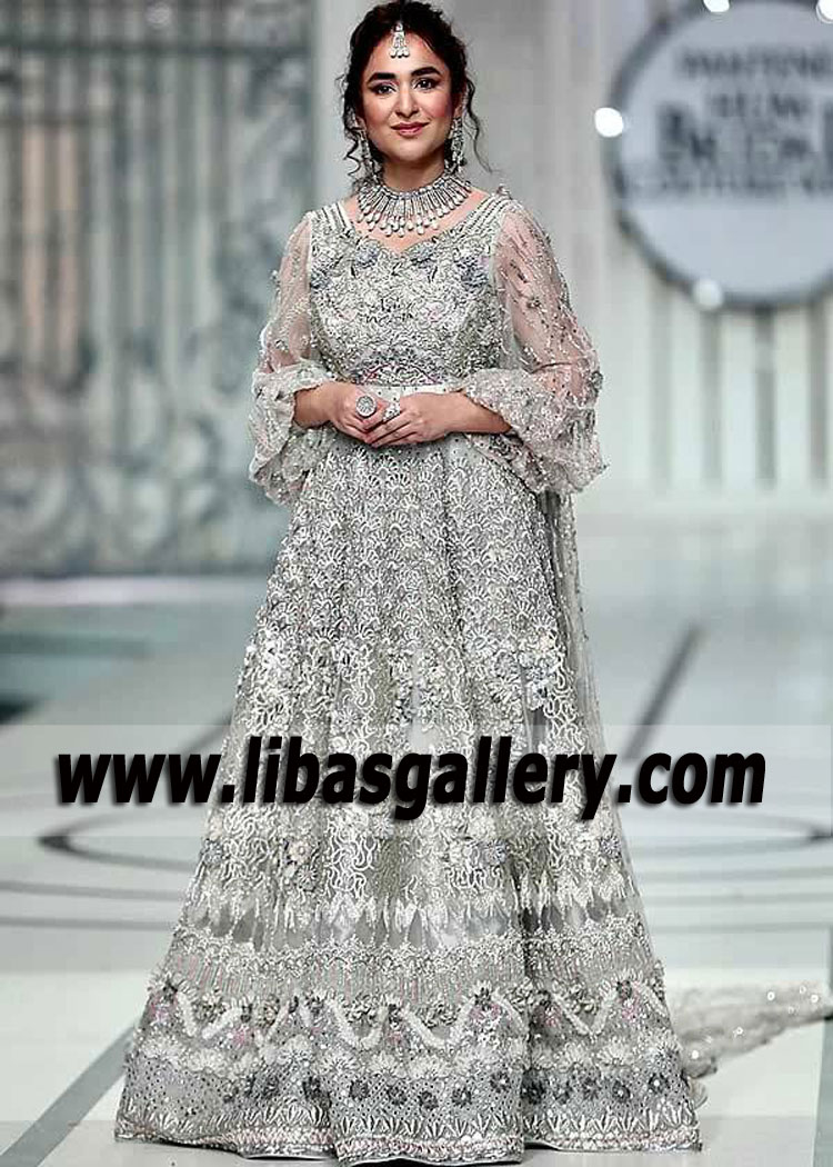 Platinum Ferrara Designer Bridal Maxi