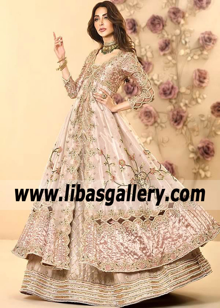 Misty Rose Patrizia Anarkali Bridal Dress