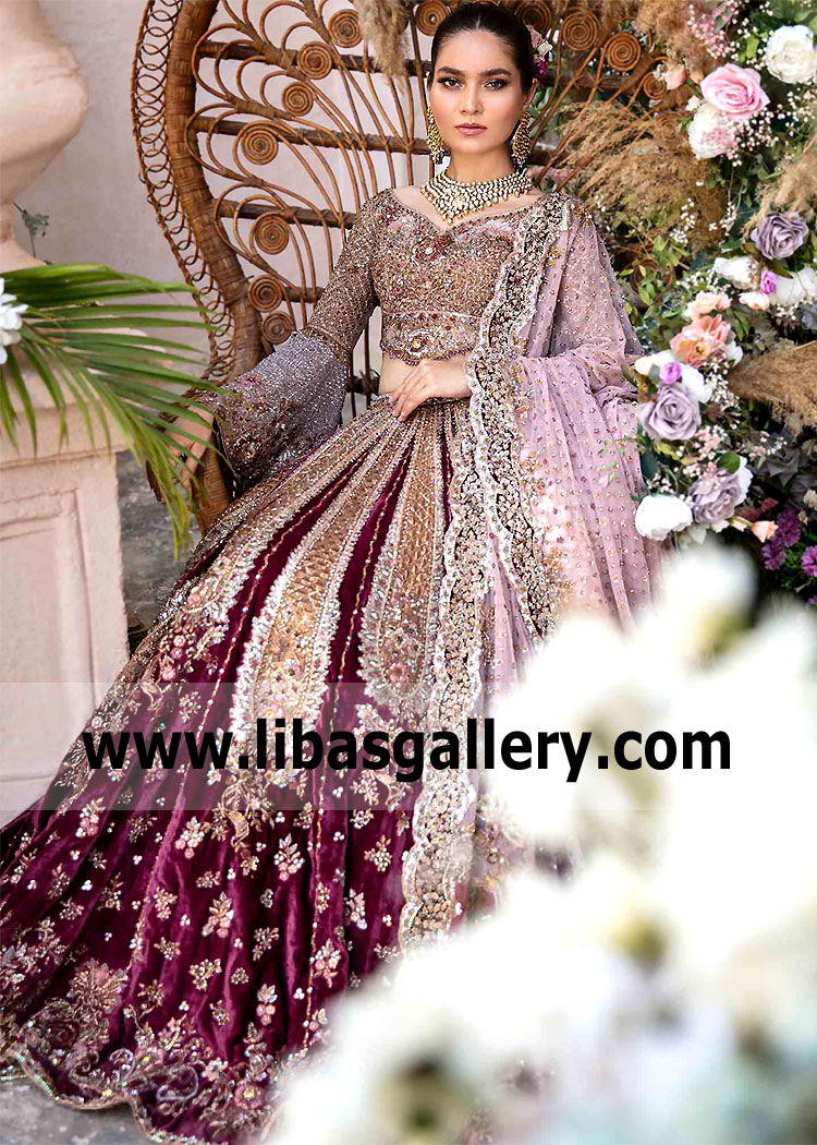 Sultry Beige Mantle Wedding Lehenga Choli
