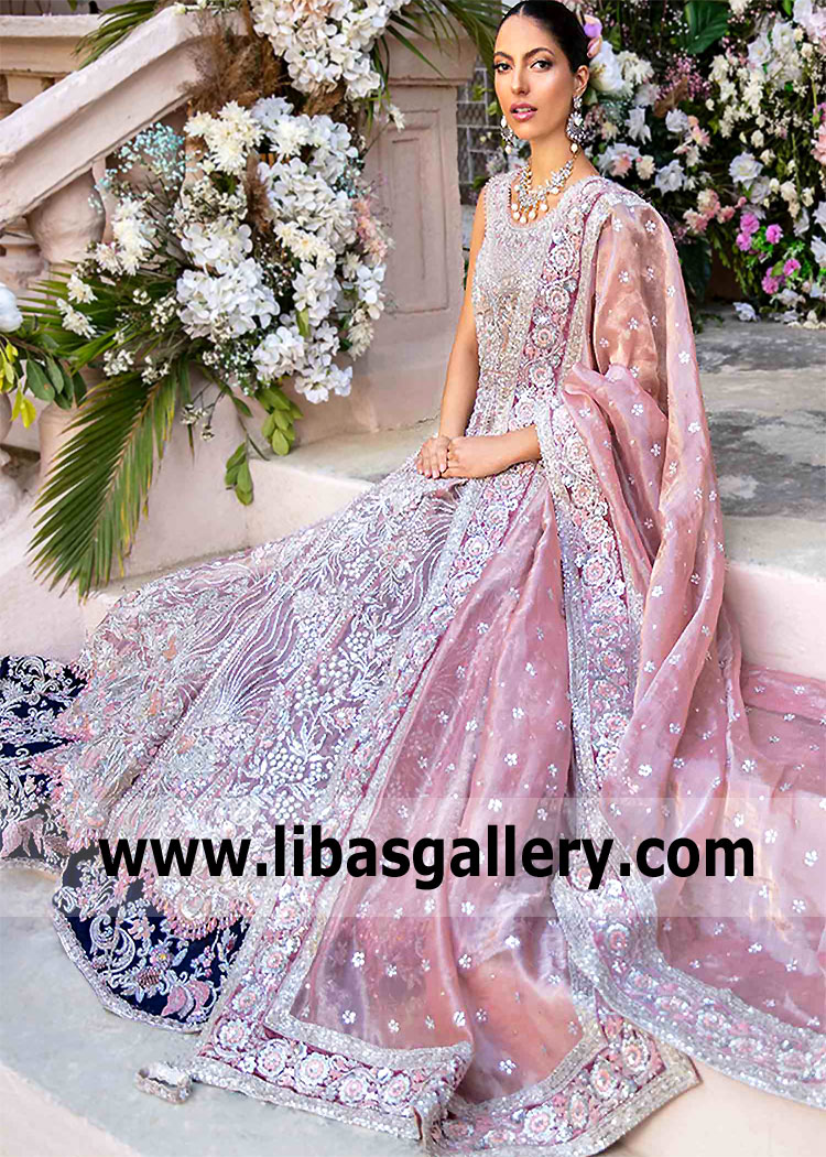 Mauvelous Tulipa Reception Anarkali Lehenga