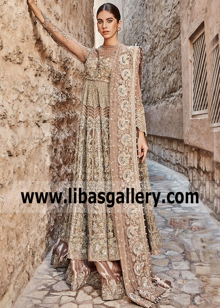 Saira Shakira Bridal Dress Green Street UK Walima Bridal Dress Pakistani Bridal Lehenga Dress