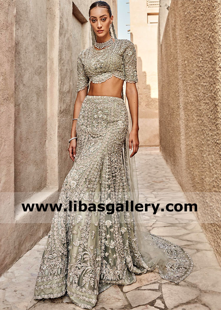 Aqua Foam Madison Mermaid Lehenga