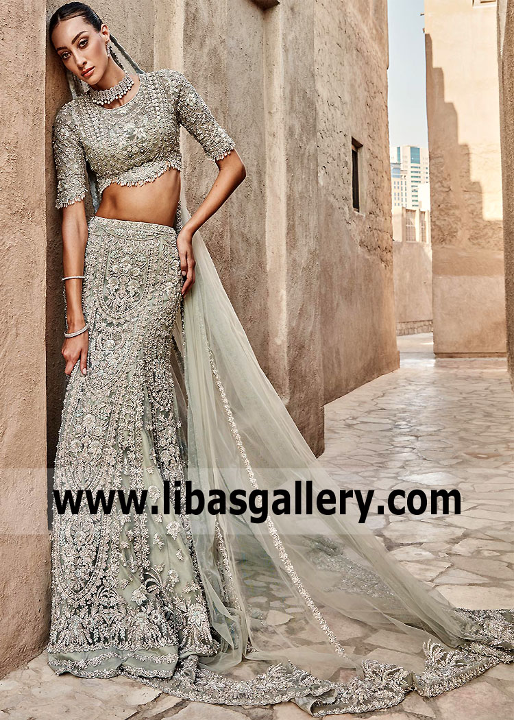 Aqua Foam Madison Mermaid Lehenga