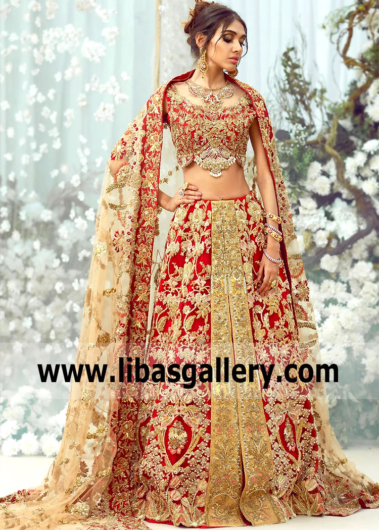 Firebrick Azalea Bridal Dress