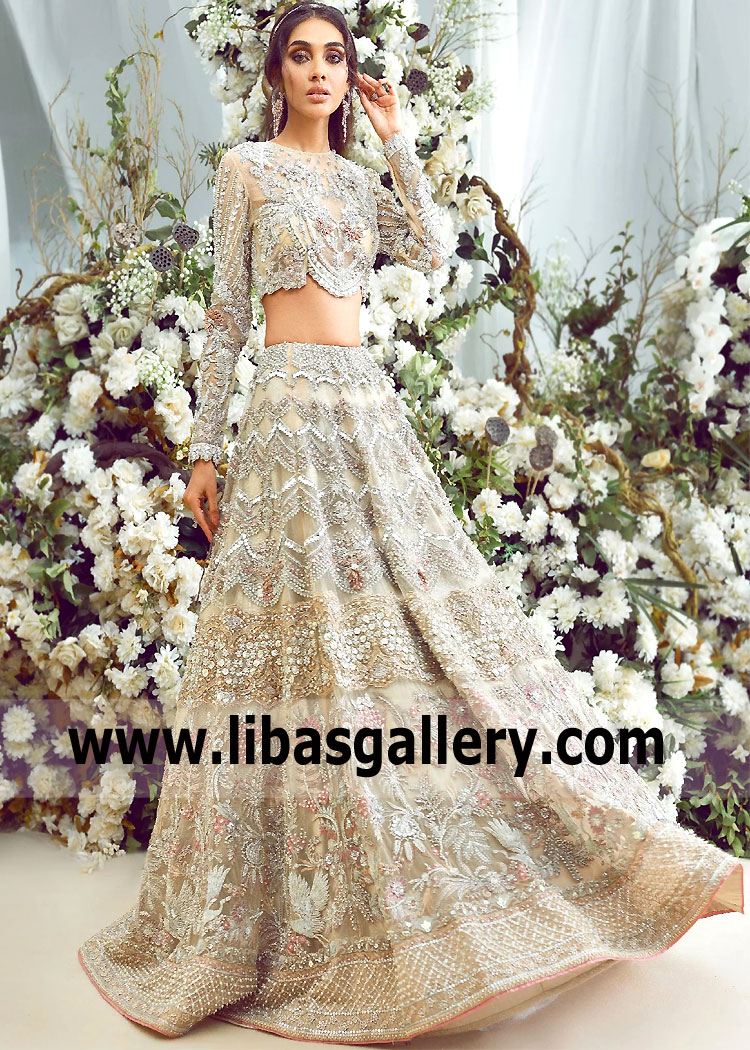 Champagne Genista Latest Lehenga Dress